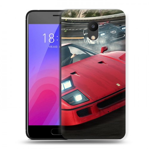 Дизайнерский пластиковый чехол для Meizu M6 Need for speed