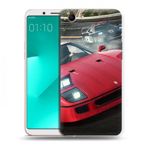 Дизайнерский пластиковый чехол для OPPO A83 Need for speed