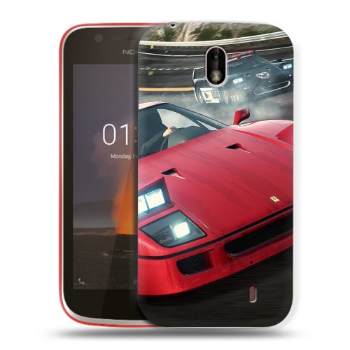 Дизайнерский пластиковый чехол для Nokia 1 Need for speed