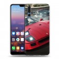 Дизайнерский силиконовый с усиленными углами чехол для Huawei P20 Pro Need for speed