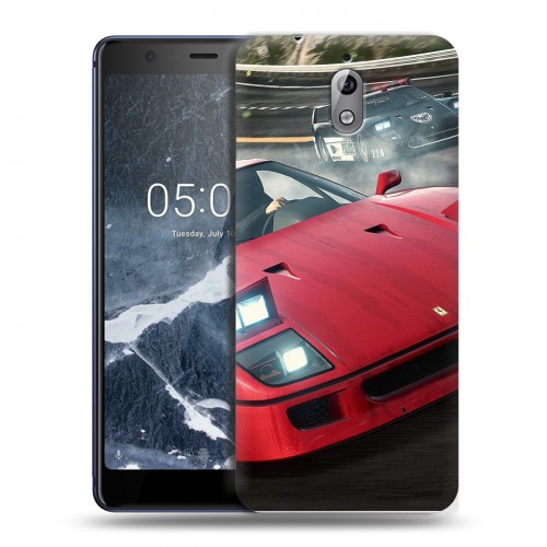 Дизайнерский пластиковый чехол для Nokia 3.1 Need for speed