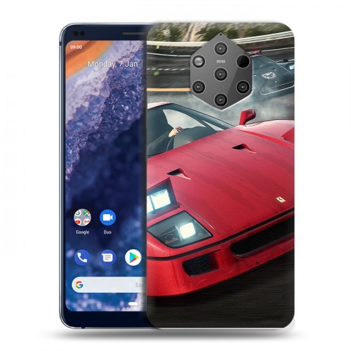 Дизайнерский пластиковый чехол для Nokia 9 PureView Need for speed