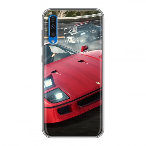 Дизайнерский силиконовый чехол для Samsung Galaxy A50 Need for speed