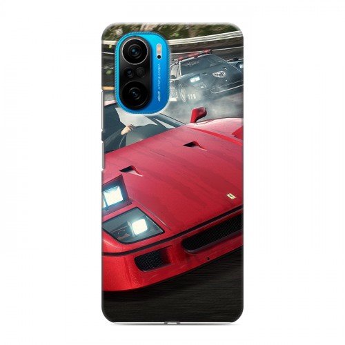 Дизайнерский силиконовый чехол для Xiaomi Poco F3 Need for speed