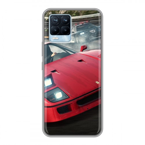 Дизайнерский силиконовый чехол для Realme 8 Need for speed