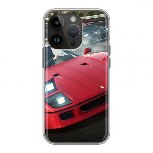 Дизайнерский силиконовый чехол для Iphone 14 Pro Need for speed