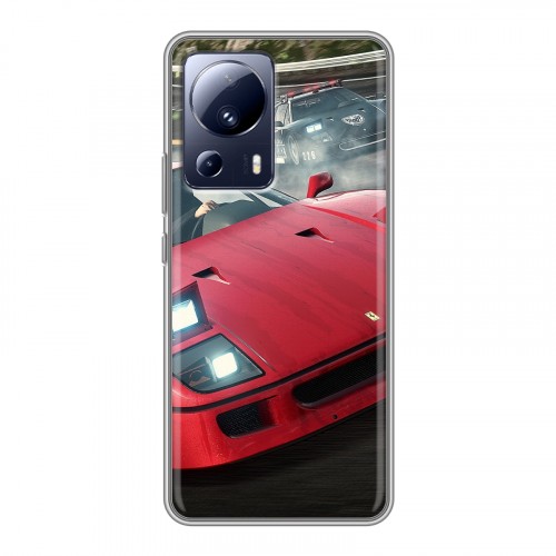 Дизайнерский силиконовый чехол для Xiaomi 13 Lite Need for speed