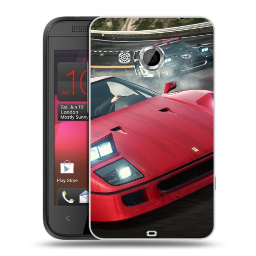 Дизайнерский пластиковый чехол для HTC Desire 200 Need for speed