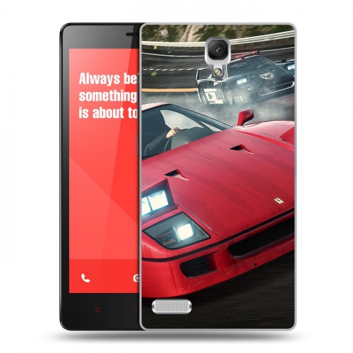 Дизайнерский пластиковый чехол для Xiaomi RedMi Note Need for speed