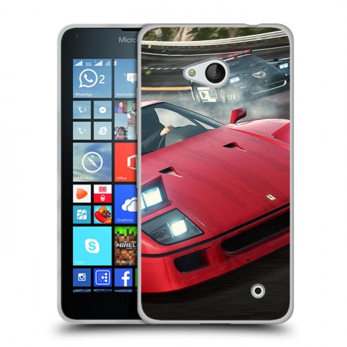 Дизайнерский пластиковый чехол для Microsoft Lumia 640 Need for speed