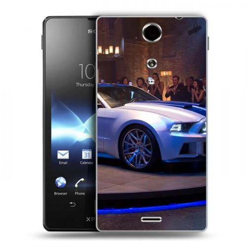 Дизайнерский пластиковый чехол для Sony Xperia TX Need for speed