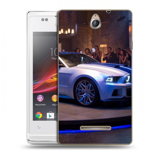 Дизайнерский пластиковый чехол для Sony Xperia E Need for speed