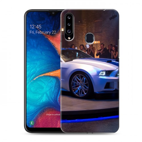 Дизайнерский пластиковый чехол для Samsung Galaxy A20s Need for speed