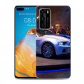 Дизайнерский силиконовый с усиленными углами чехол для Huawei P40 Need for speed