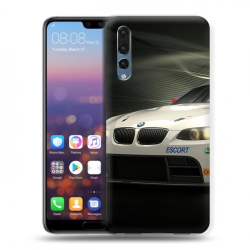 Дизайнерский силиконовый с усиленными углами чехол для Huawei P20 Pro Need for speed