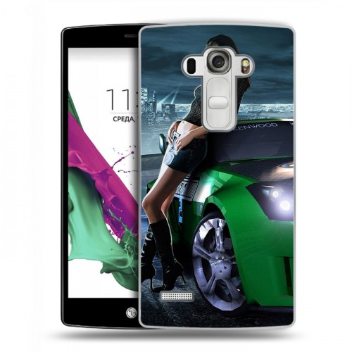 Дизайнерский пластиковый чехол для LG G4 S Need for speed