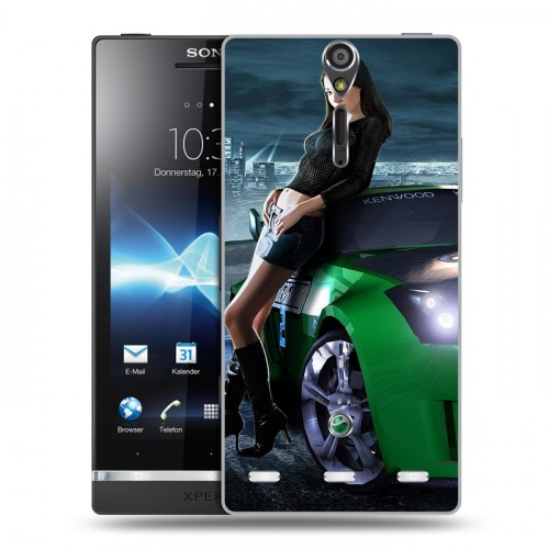 Дизайнерский пластиковый чехол для Sony Xperia S Need for speed