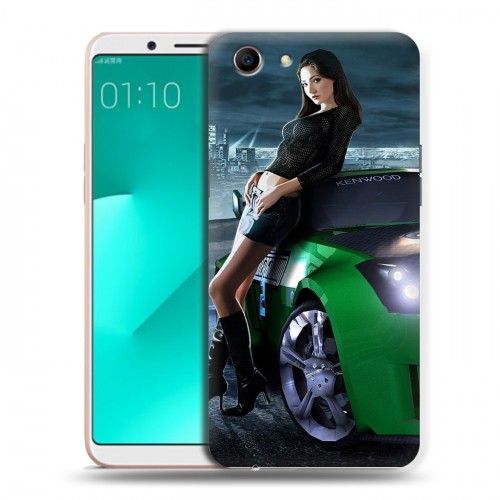 Дизайнерский пластиковый чехол для OPPO A83 Need for speed