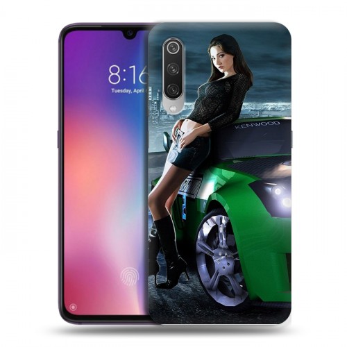 Дизайнерский силиконовый с усиленными углами чехол для Xiaomi Mi9 Need for speed