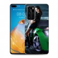 Дизайнерский пластиковый чехол для Huawei P40 Need for speed