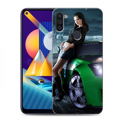 Дизайнерский пластиковый чехол для Samsung Galaxy M11 Need for speed