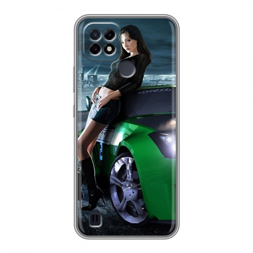 Дизайнерский силиконовый чехол для Realme C21 Need for speed