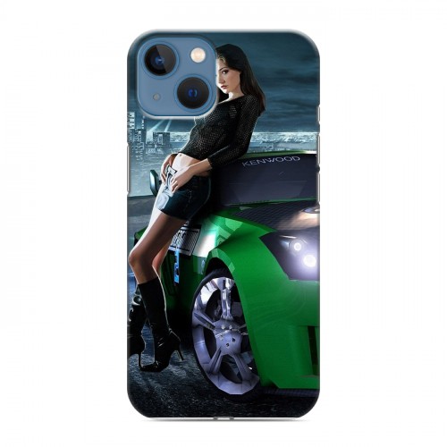 Дизайнерский силиконовый чехол для Iphone 13 Need for speed