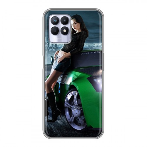 Дизайнерский силиконовый чехол для Realme 8i Need for speed