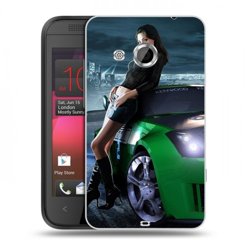 Дизайнерский пластиковый чехол для HTC Desire 200 Need for speed