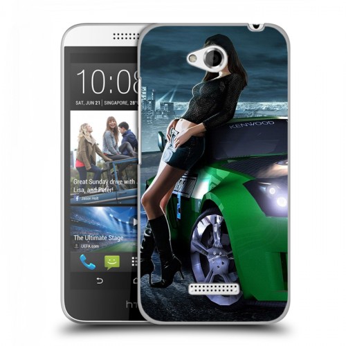 Дизайнерский пластиковый чехол для HTC Desire 616 Need for speed