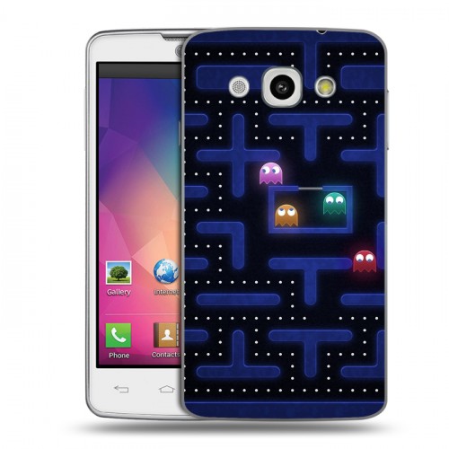 Дизайнерский пластиковый чехол для LG L60 Pacman