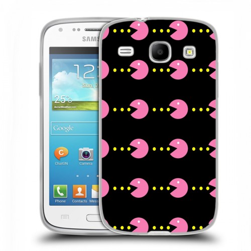 Дизайнерский пластиковый чехол для Samsung Galaxy Core Pacman
