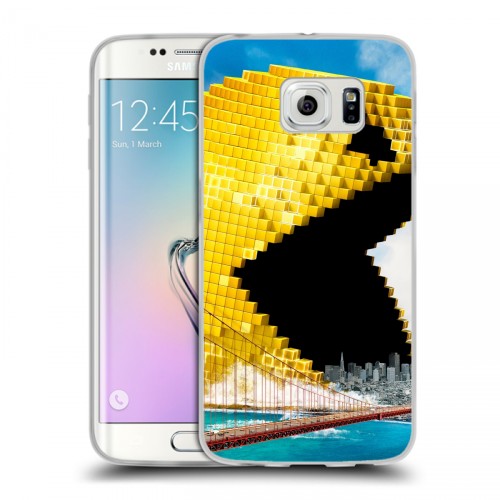 Дизайнерский силиконовый чехол для Samsung Galaxy S6 Edge Pacman