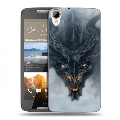 Дизайнерский пластиковый чехол для HTC Desire 828 Skyrim