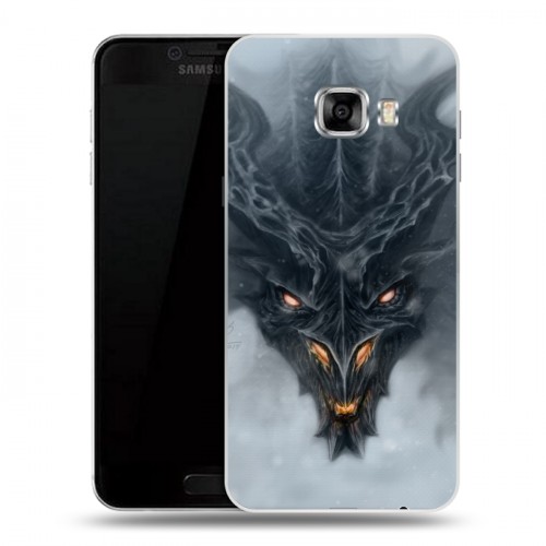 Дизайнерский пластиковый чехол для Samsung Galaxy C5 Skyrim