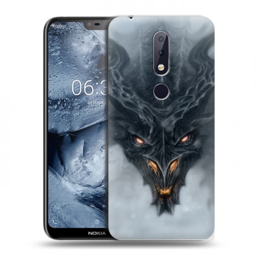 Дизайнерский пластиковый чехол для Nokia 6.1 Plus Skyrim