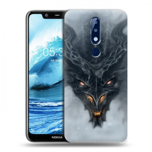 Дизайнерский силиконовый чехол для Nokia 5.1 Plus Skyrim