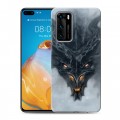 Дизайнерский силиконовый с усиленными углами чехол для Huawei P40 Skyrim