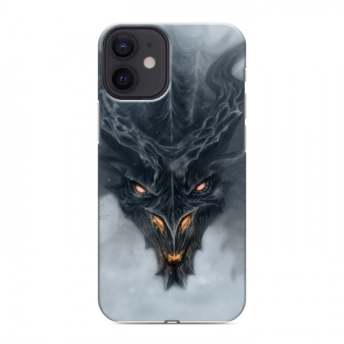 Дизайнерский пластиковый чехол для Iphone 12 Mini Skyrim