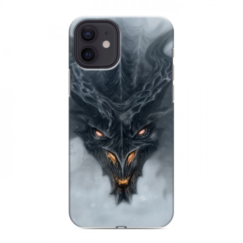 Дизайнерский силиконовый чехол для Iphone 12 Skyrim