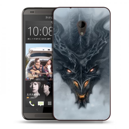 Дизайнерский пластиковый чехол для HTC Desire 700 Skyrim