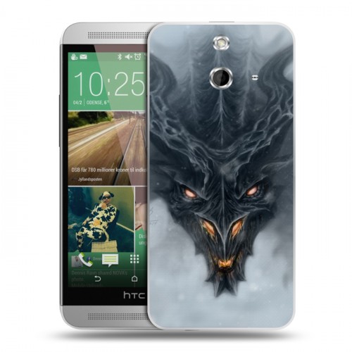 Дизайнерский пластиковый чехол для HTC One E8 Skyrim