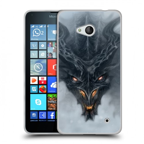 Дизайнерский пластиковый чехол для Microsoft Lumia 640 Skyrim