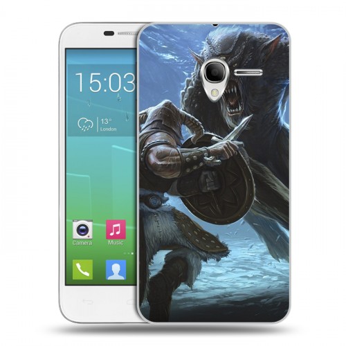 Дизайнерский силиконовый чехол для Alcatel One Touch POP 3 5 Skyrim