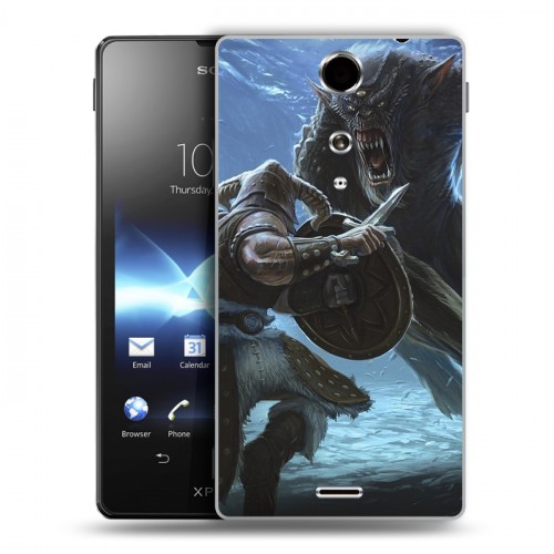 Дизайнерский пластиковый чехол для Sony Xperia TX Skyrim