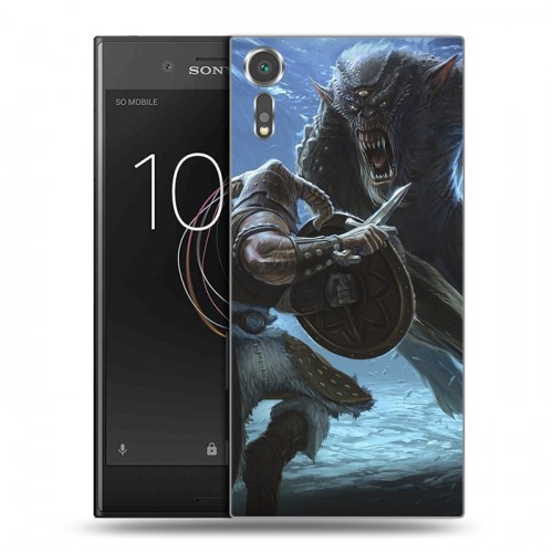 Дизайнерский пластиковый чехол для Sony Xperia XZs Skyrim