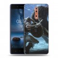 Дизайнерский пластиковый чехол для Nokia 8 Skyrim