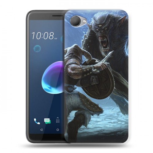 Дизайнерский пластиковый чехол для HTC Desire 12 Skyrim