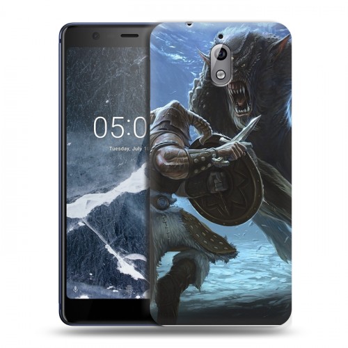 Дизайнерский силиконовый чехол для Nokia 3.1 Skyrim