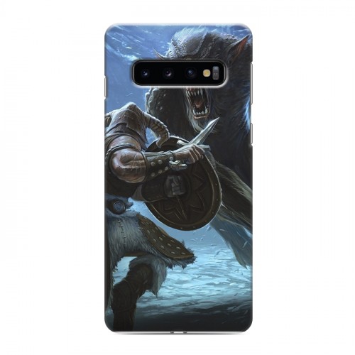 Дизайнерский силиконовый чехол для Samsung Galaxy S10 Skyrim